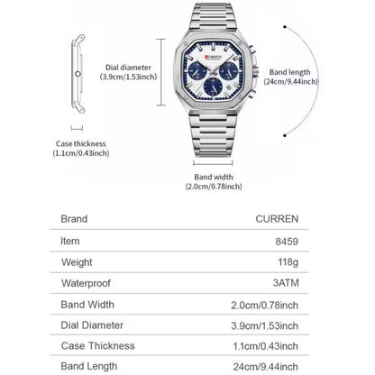 Reloj Curren metálico Ref 8459